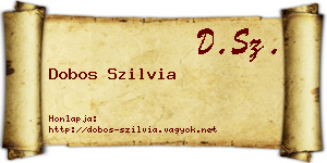 Dobos Szilvia névjegykártya